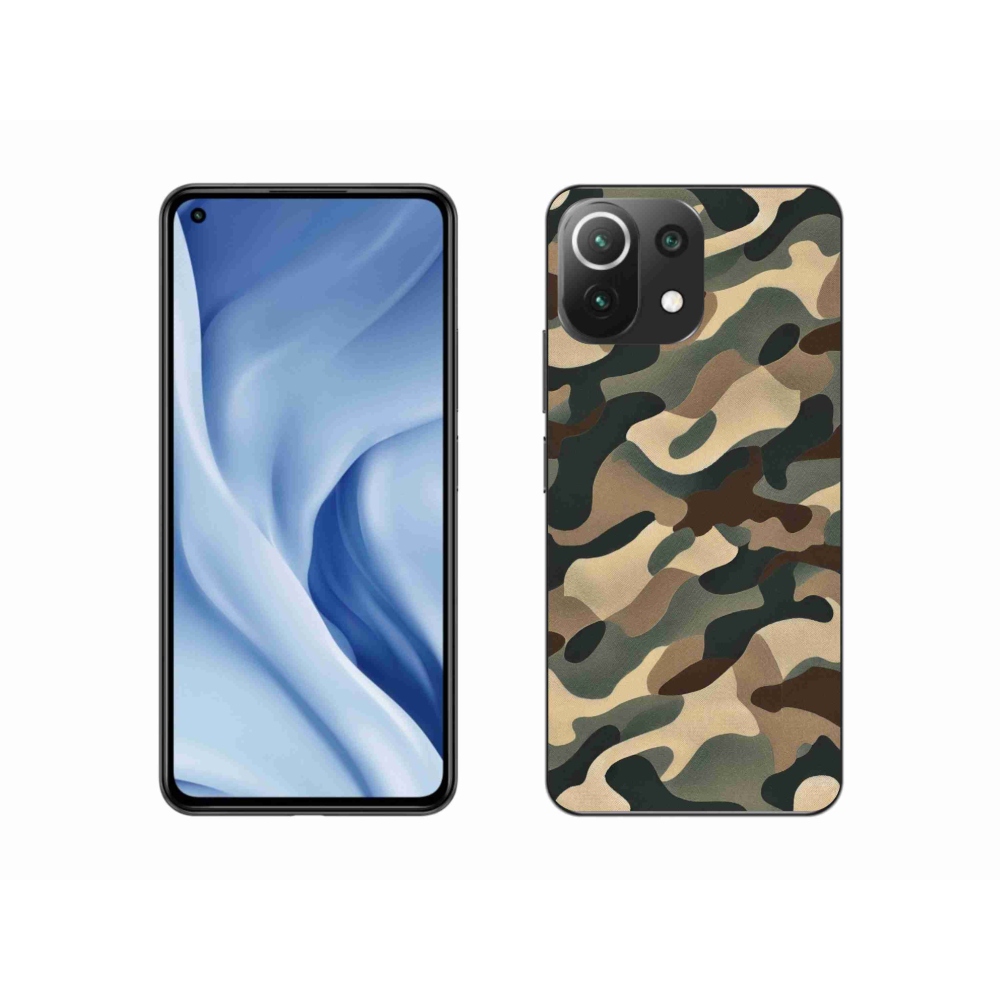 Gél borítás mmCase a Xiaomi 11 Lite 5G NE számára - terepszínű minta 11