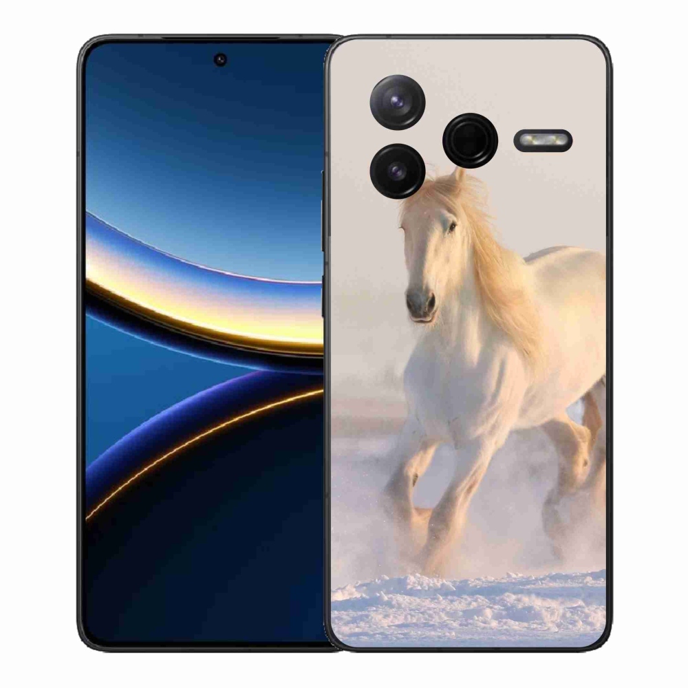 Gél borítás mmCase a Xiaomi Poco F7 Pro számára - ló a hóban