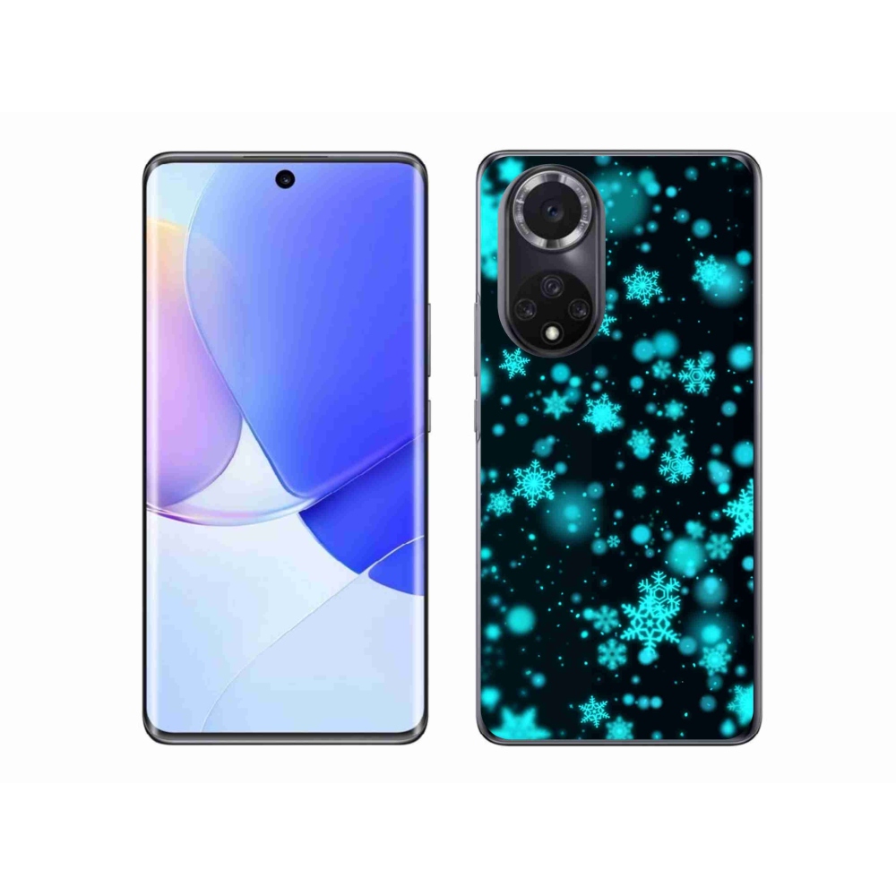 Gél borító mmCase a Huawei Nova 9 készülékhez - hópelyhek 1