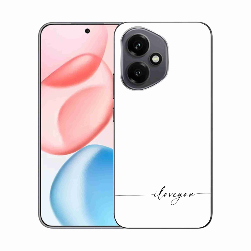 Gél borító mmCase a Honor 400-hoz - Szeretlek fehér háttérrel