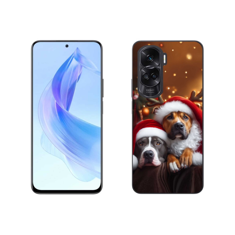 Gél borító mmCase a Honor 90 Lite számára - Karácsonyi kutyák