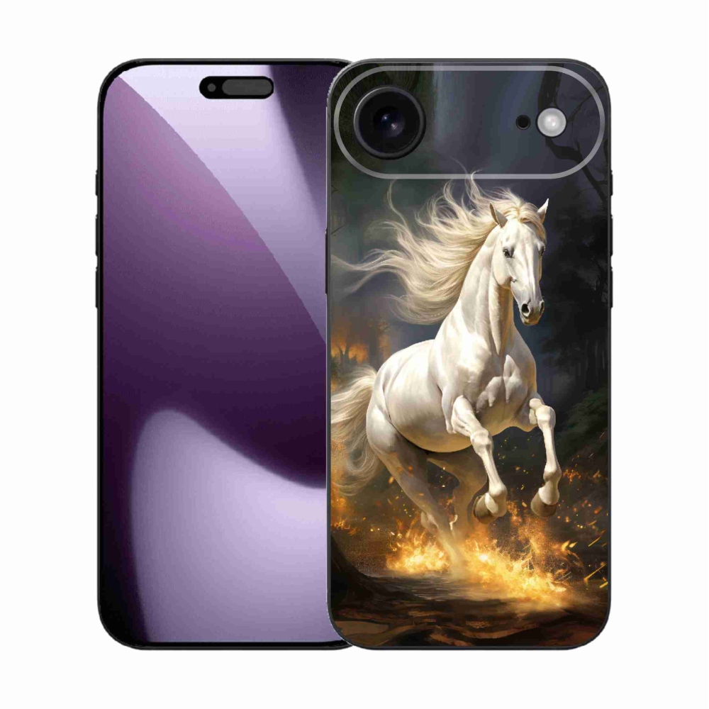 Zselés borítás mmCase iPhone 17 Air készülékhez - fehér ló 2