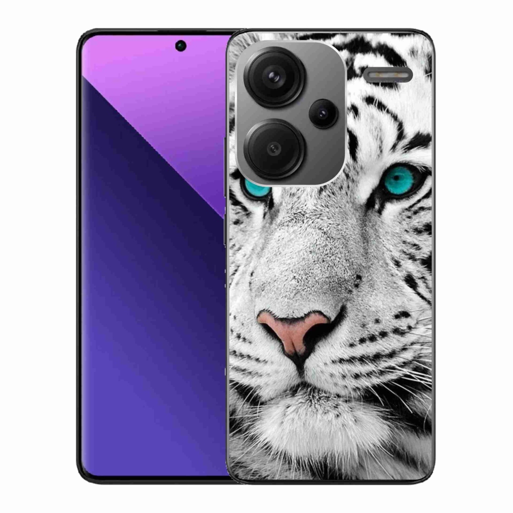 Gél borítás mmCase a Xiaomi Redmi Note 13 Pro+ 5G számára - fehér tigris