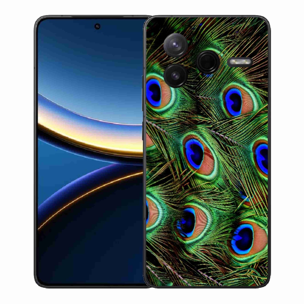 Gél borítás mmCase a Xiaomi Poco F7 Pro számára - pávatoll