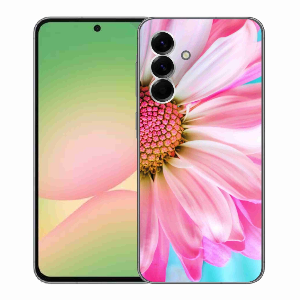 Gél védőhuzat mmCase Samsung Galaxy A56 5G - rózsaszín virág