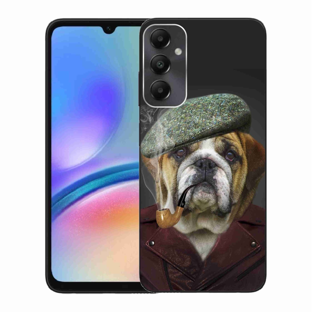 Gél borítás mmCase Samsung Galaxy A05s készülékhez - kutya csővel