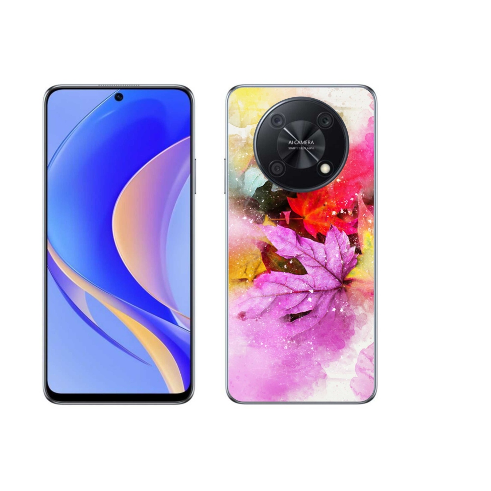 Gél borító mmCase a Huawei Nova Y90 készülékhez - színes levelek
