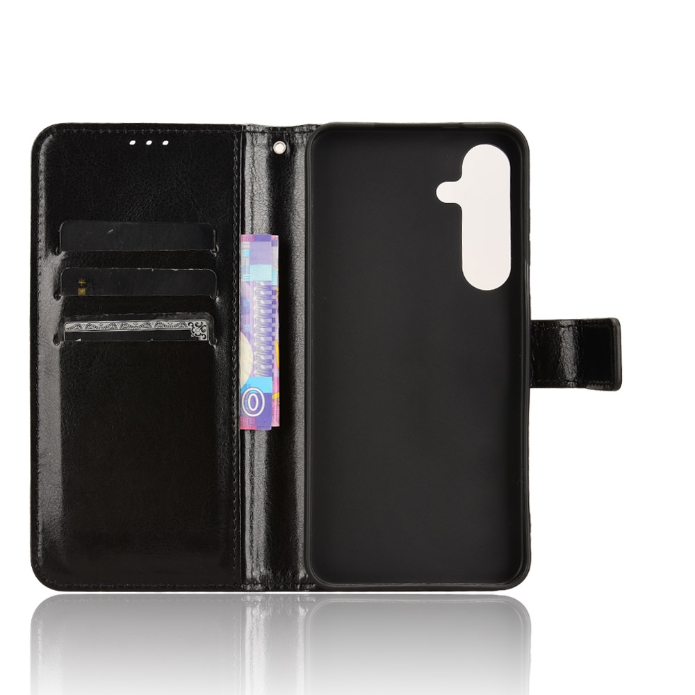 Őrült könyv tok Samsung Galaxy S25 FE készülékhez - fekete