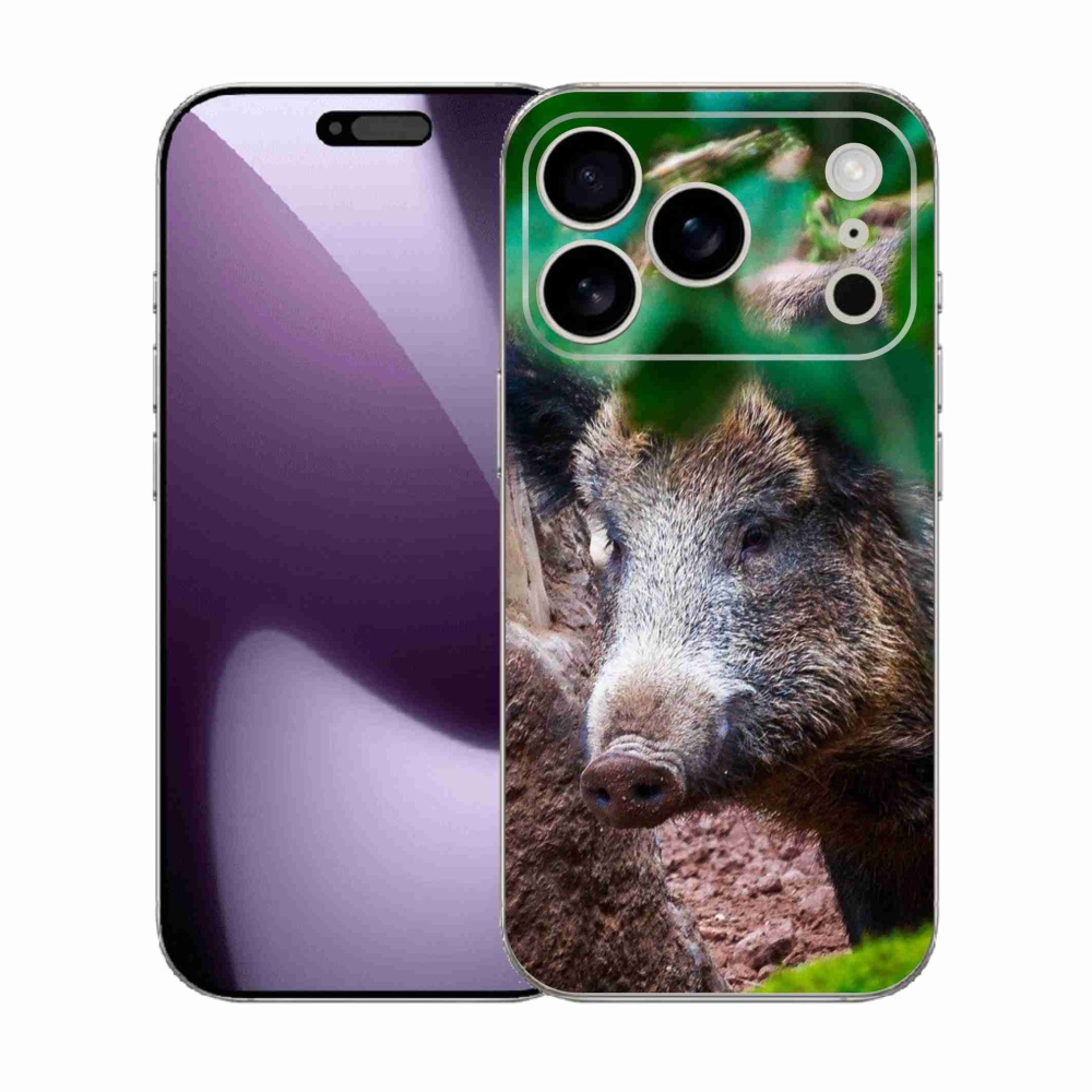 Zselés borítás mmCase iPhone 17 Pro készülékhez - vaddisznó