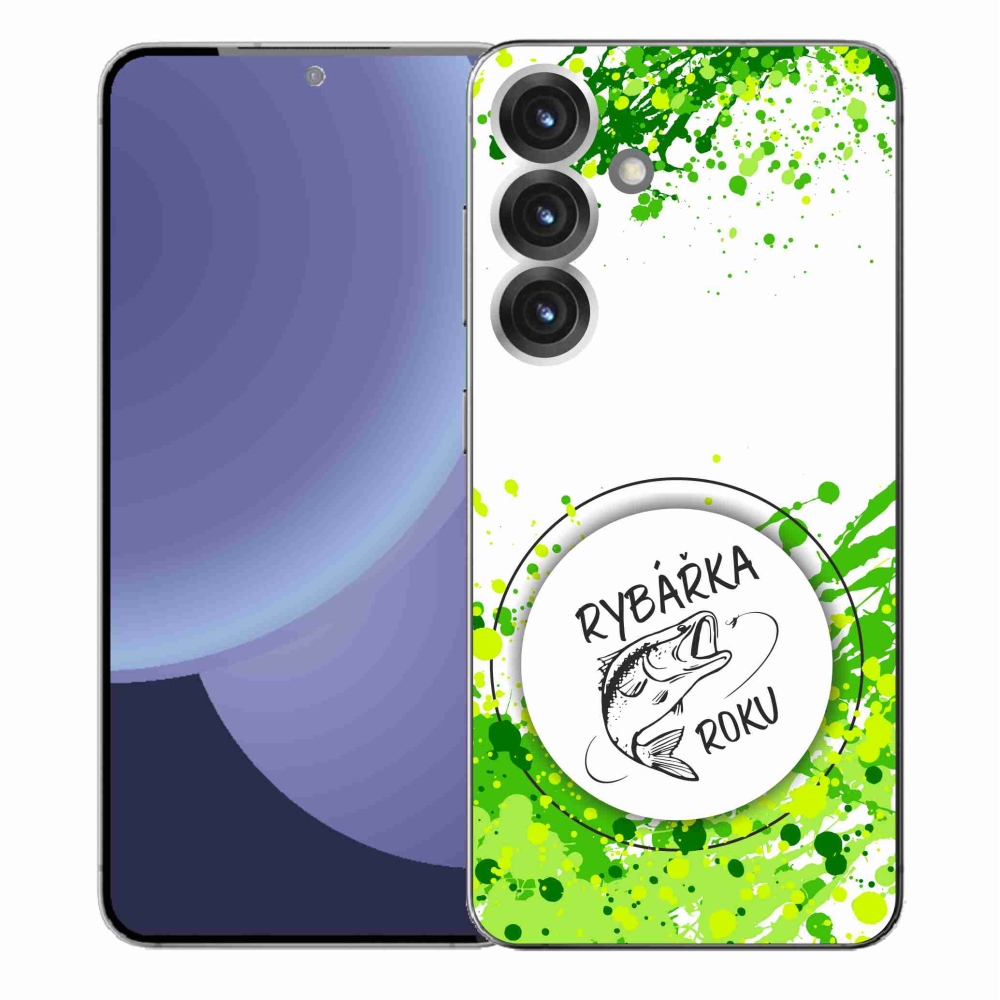 Gél borítás mmCase Samsung Galaxy S25+ készülékhez - Az év halászának fehér háttere