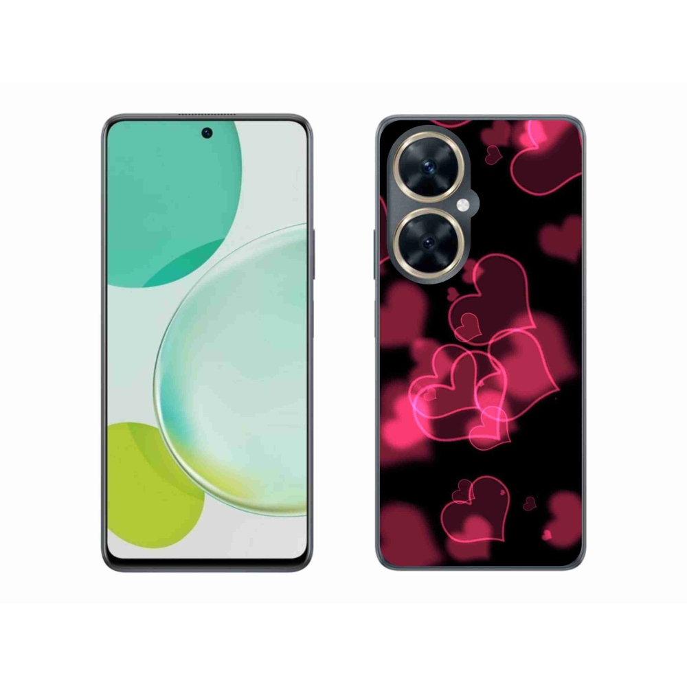 Gél borítás mmCase a Huawei Nova 11i készülékhez - piros szívek