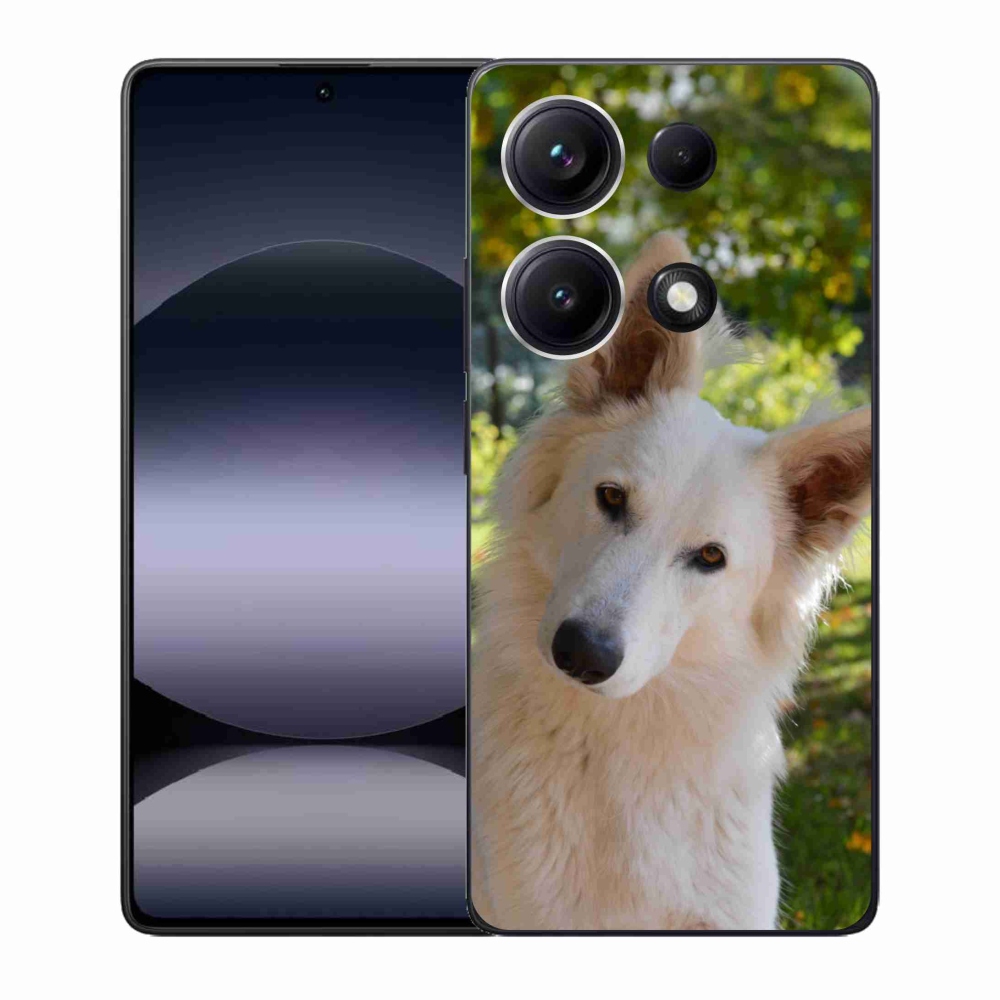 Gél borítás mmCase a Xiaomi Redmi Note 14S-hez - fehér svájci juhász 1