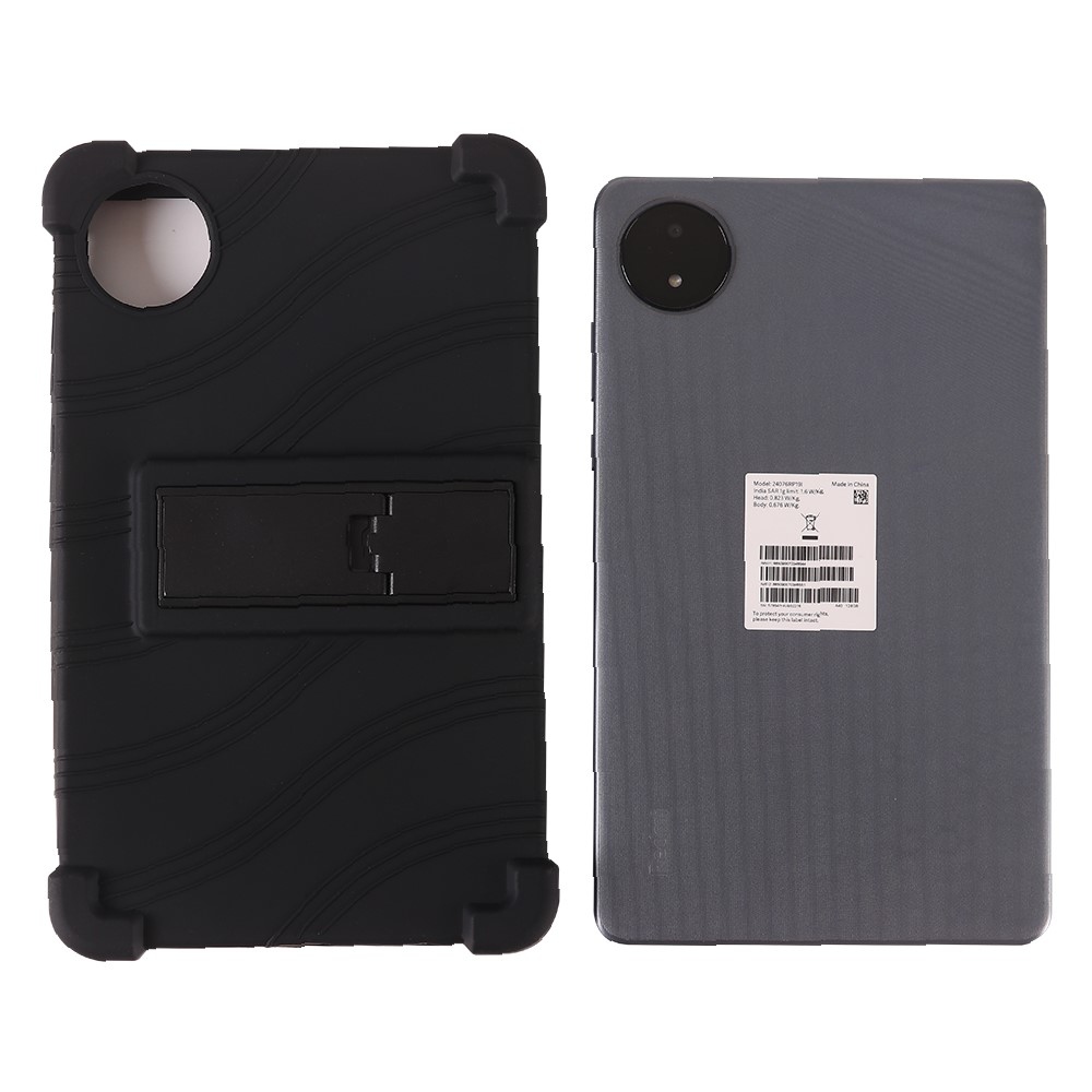 Védő szilikon tok megerősített sarkokkal a Xiaomi Redmi Pad SE 8.7 készülékre - fekete