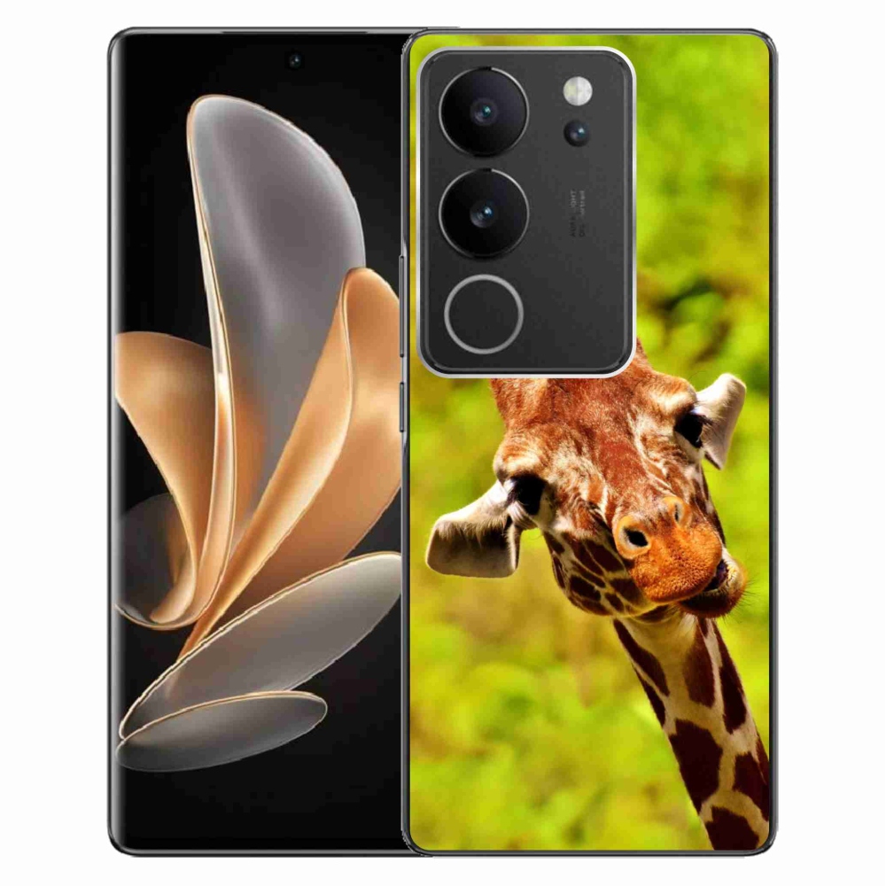 Zselés borítás mmCase a Vivo V29 5G-hez - zsiráf