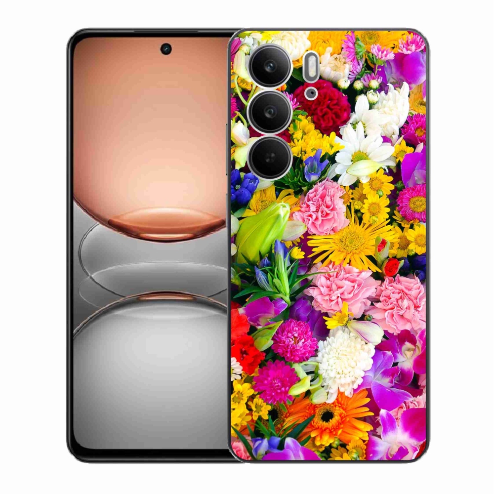 Zselés borítás mmCase a Realme C75 készülékhez - virág 12