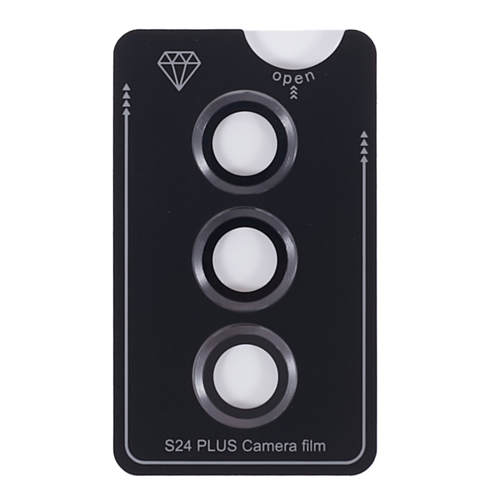 Fém kamera lencse üveg Samsung Galaxy S24+ (különálló üveg) - ezüst