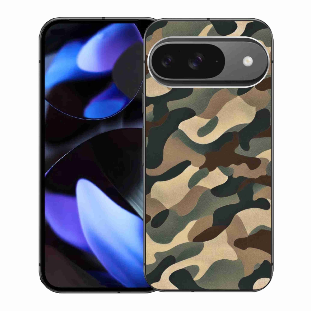 Zselés borítás mmCase a Google Pixel 9/9 Pro készülékhez - terepszínű minta 11