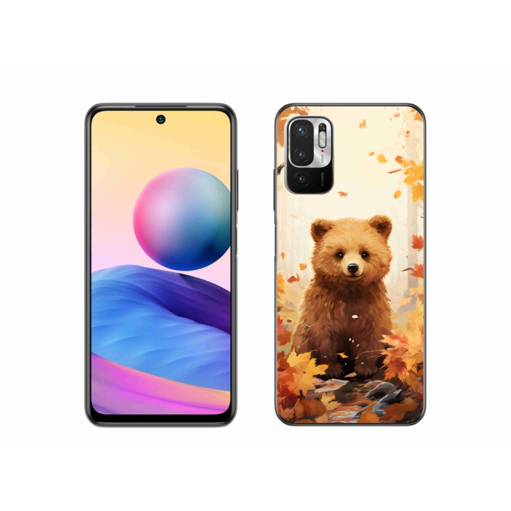 Gél borítás mmCase a Xiaomi Redmi Note 10 5G-hez - medve az erdőben