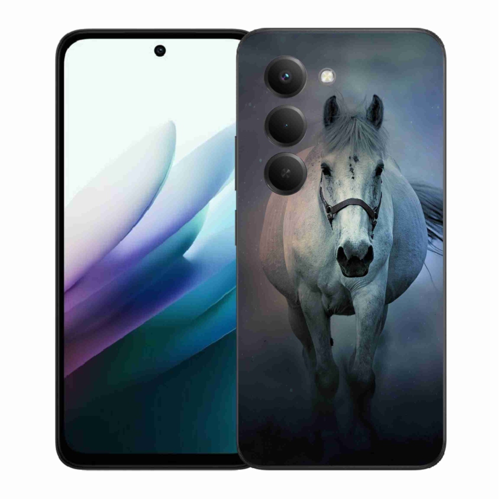 Gél borító mmCase a Xiaomi Redmi 15 4G/5G (171mm) - futó fehér ló