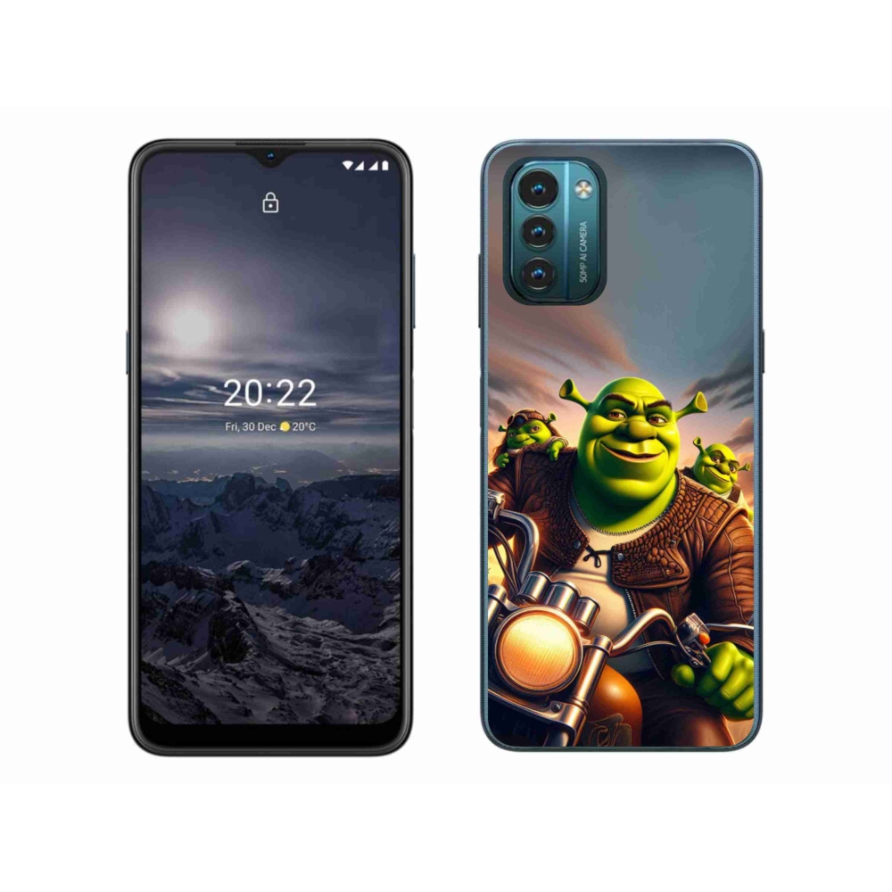 Zselés borítás mmCase a Nokia G11/G21 készülékhez - Shrek egy motorkerékpáron