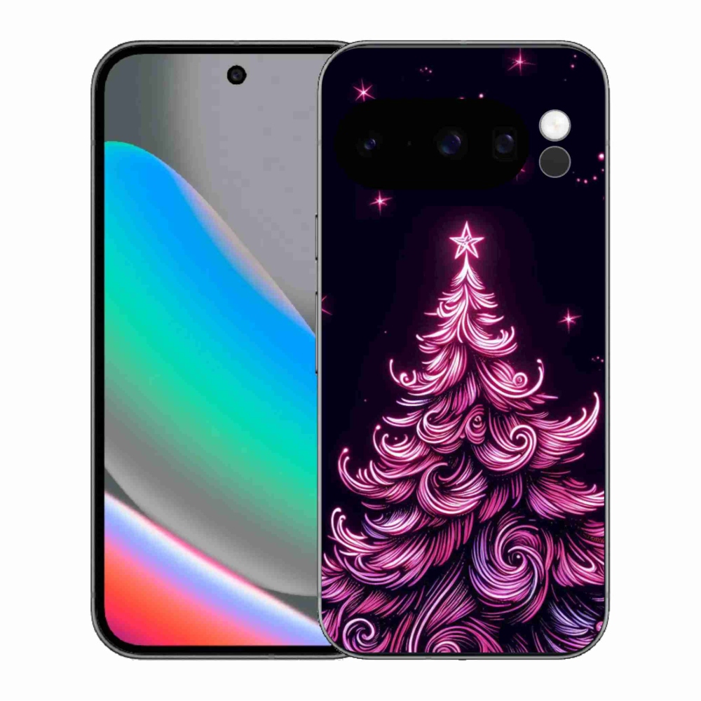 Gél borítás mmCase a Google Pixel 10 Pro számára - neon karácsonyfa 2