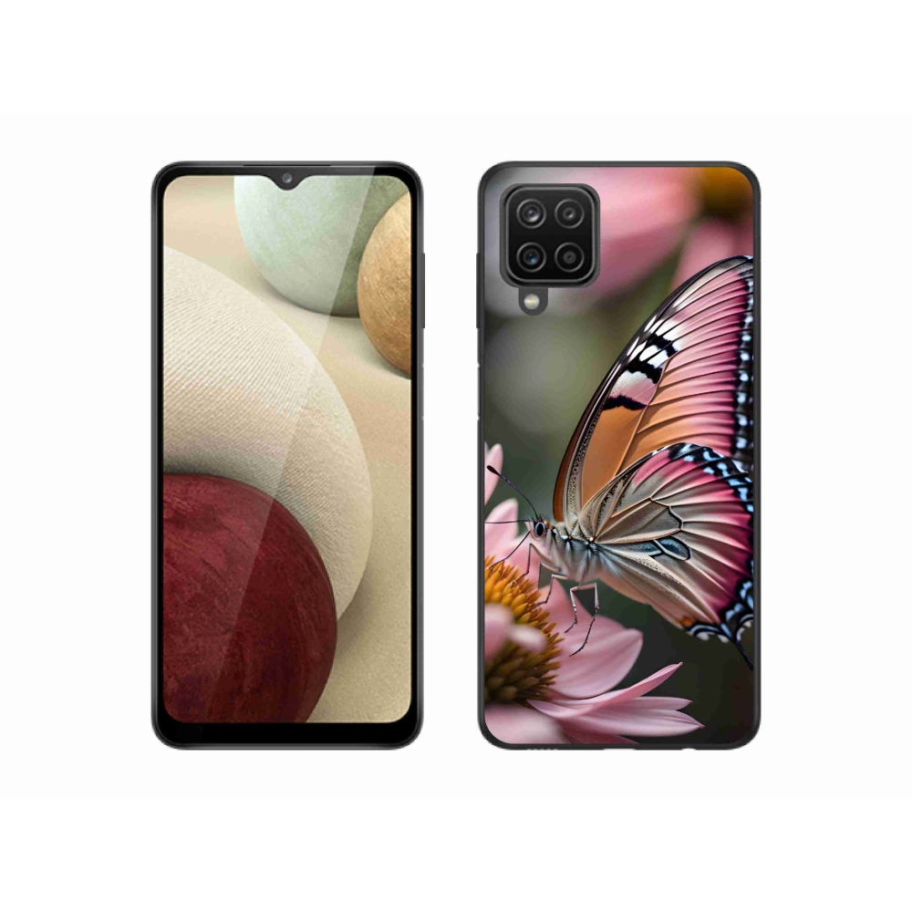 Zselés borítás mmCase Samsung Galaxy M12 - színes pillangó