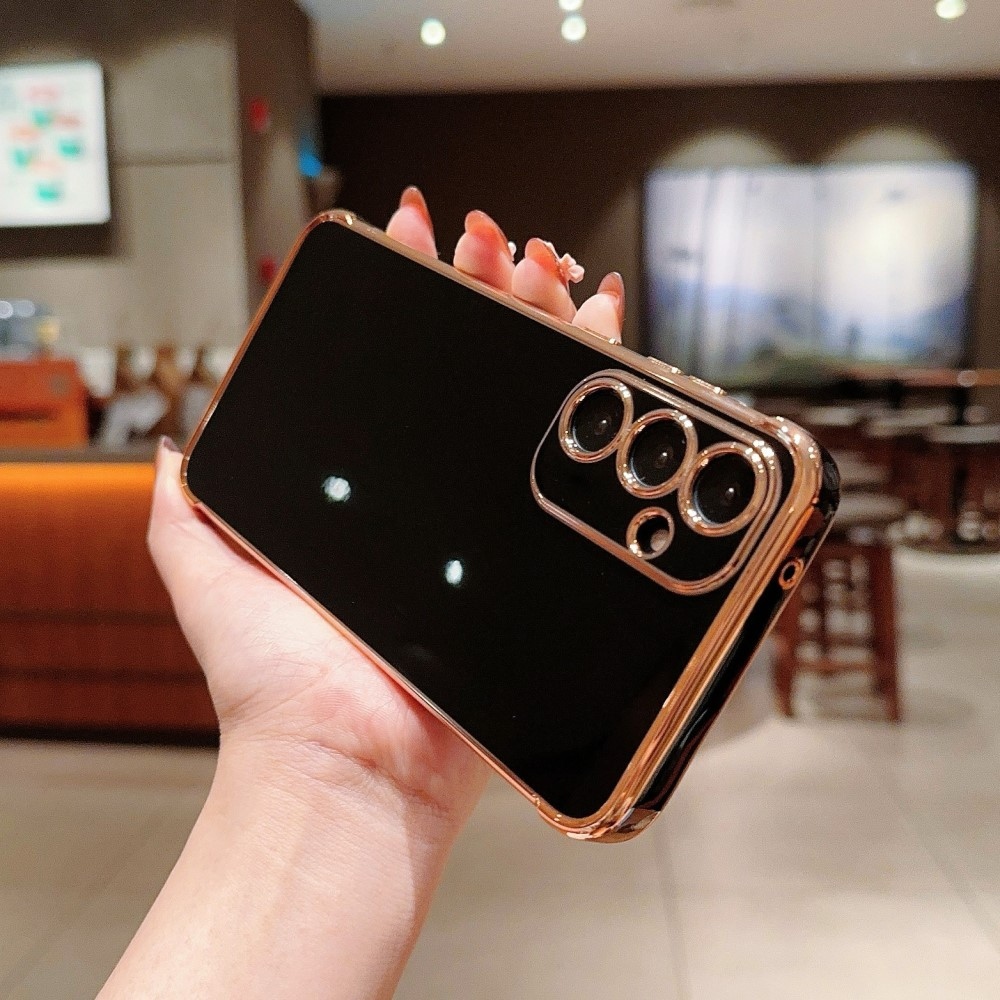 Gélkeretes tok Samsung Galaxy S25+ készülékhez - fekete