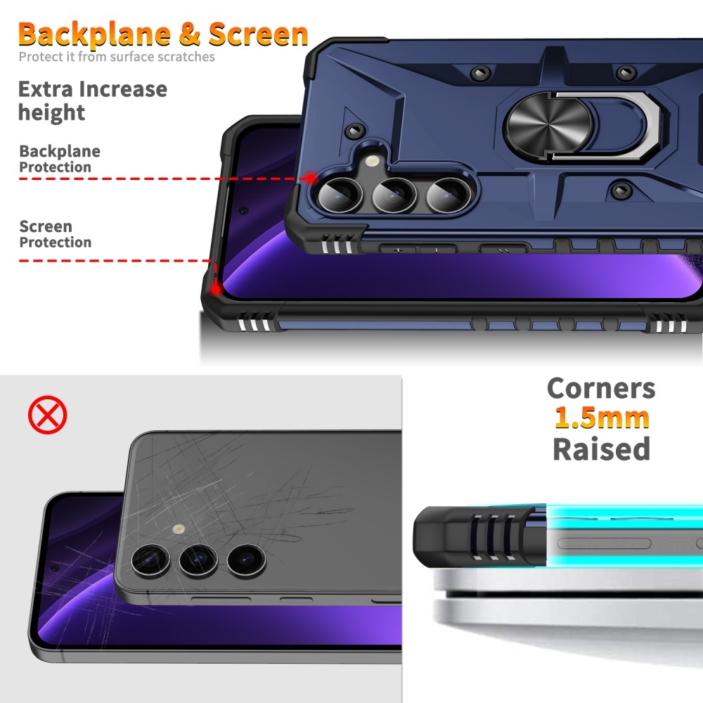 Cseppálló borítás Samsung Galaxy A26 5G készülékhez - sötétkék