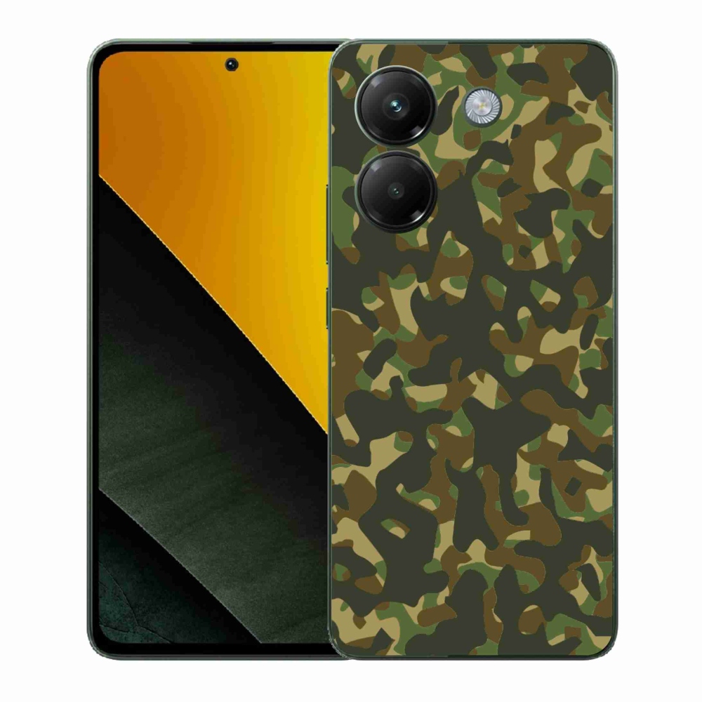 Gél borítás mmCase a Xiaomi Poco M7 Pro 5G számára - álcázó mintázat 1