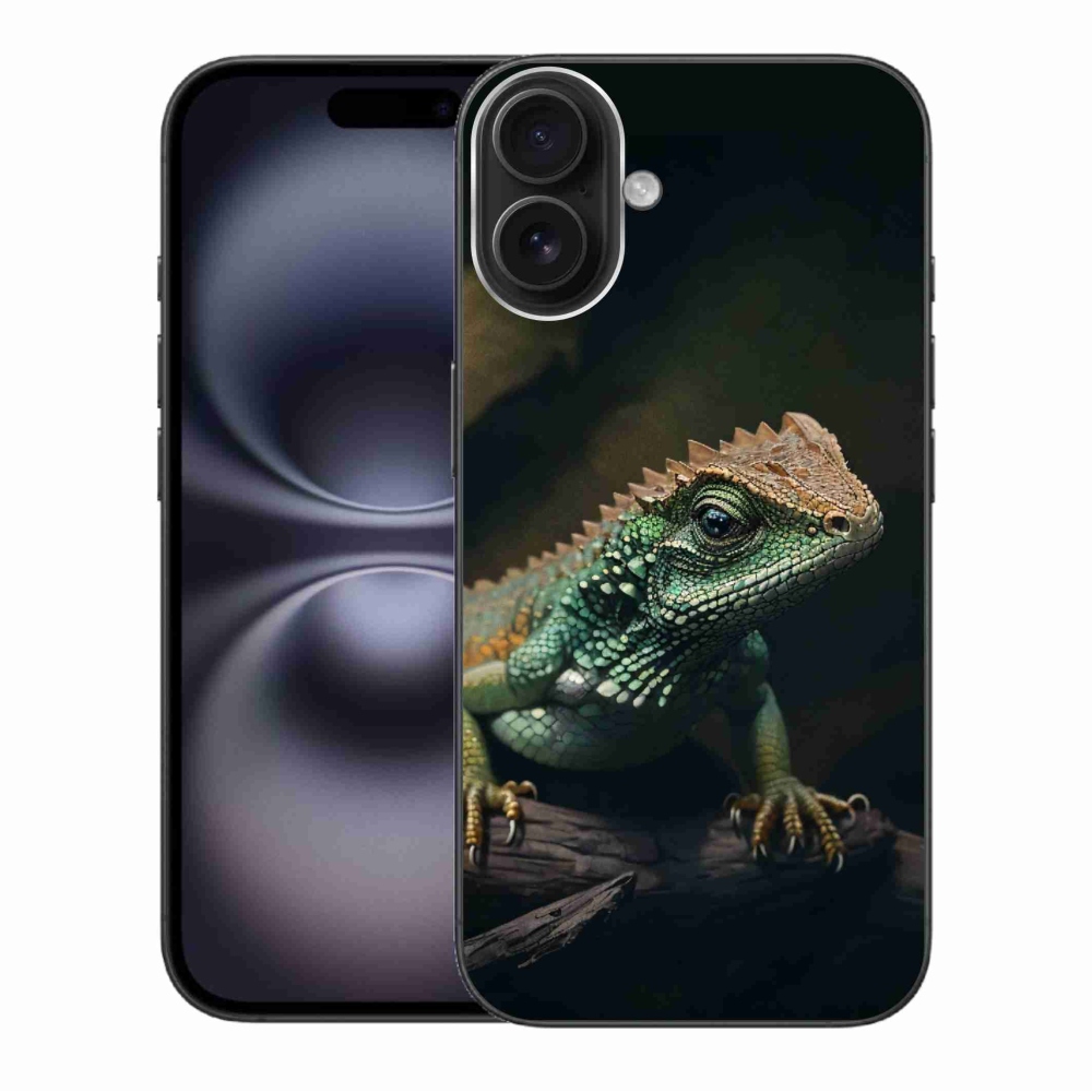 Gél borítás mmCase iPhone 16 Plus készülékhez - gyík