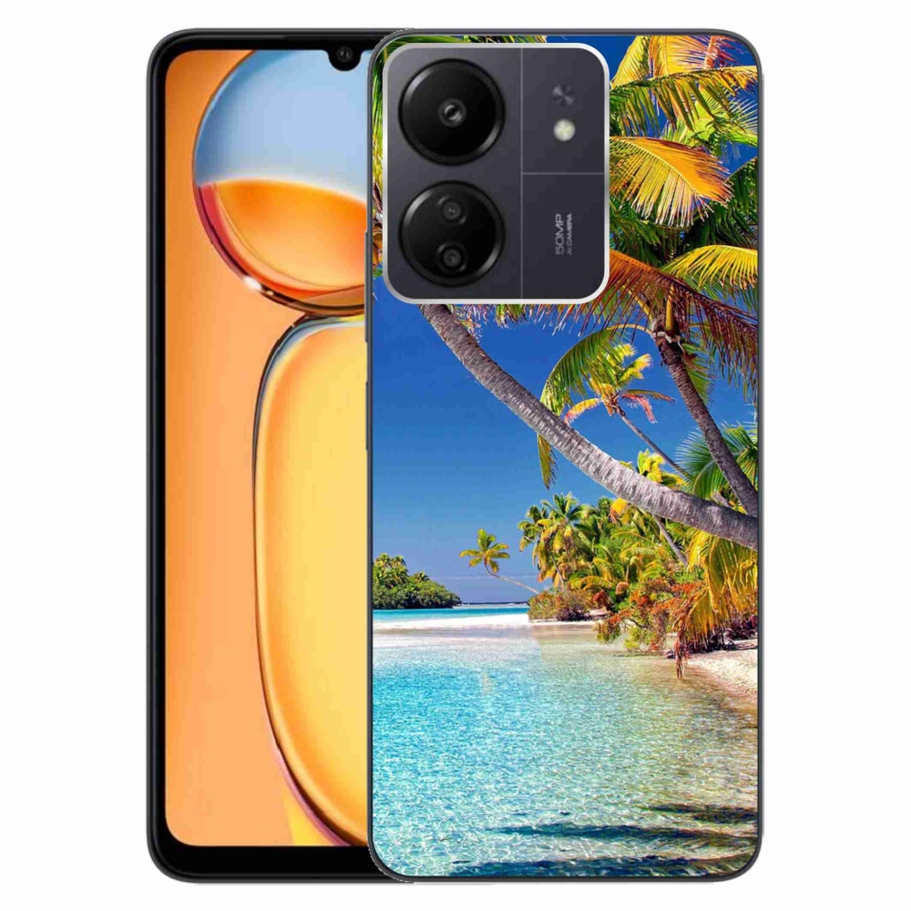 Gél tok mmCase a Xiaomi Poco C65/Redmi 13C - tengerparti strandhoz