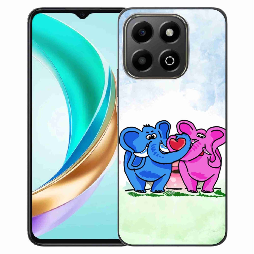 Gél borítás mmCase a Honor X6b készülékhez - szerelmes elefántok