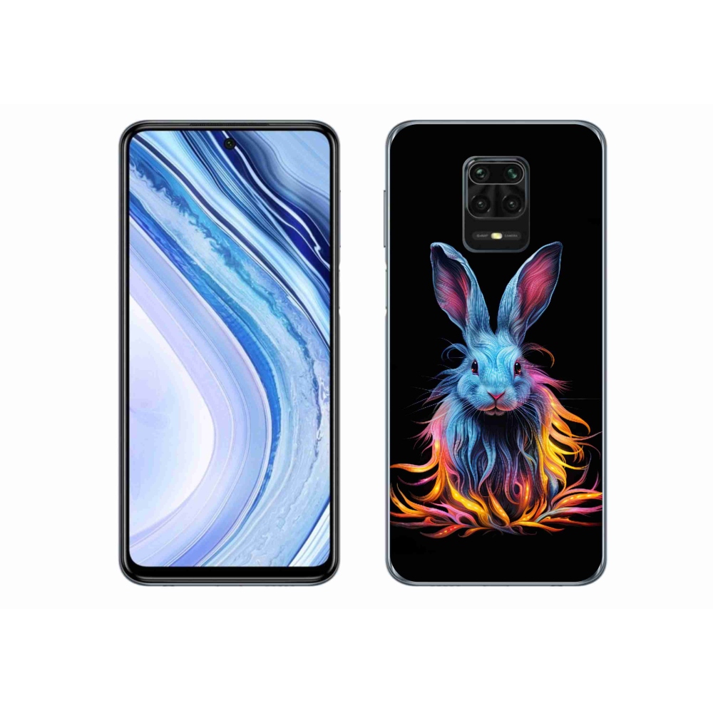 Gél borító mmCase a Xiaomi Redmi Note 9 Pro számára - absztrakt nyúl
