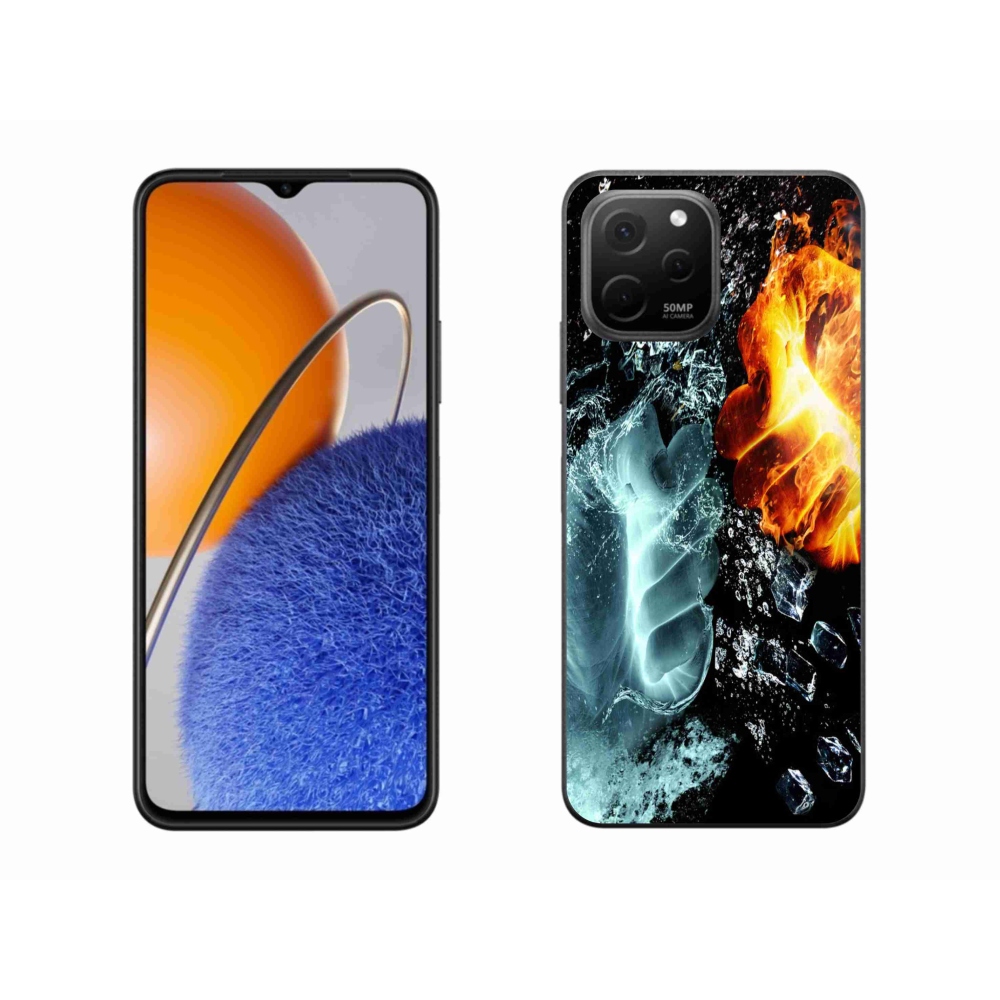 Zselés borítás mmCase a Huawei Nova Y61-hez - víz és tűz