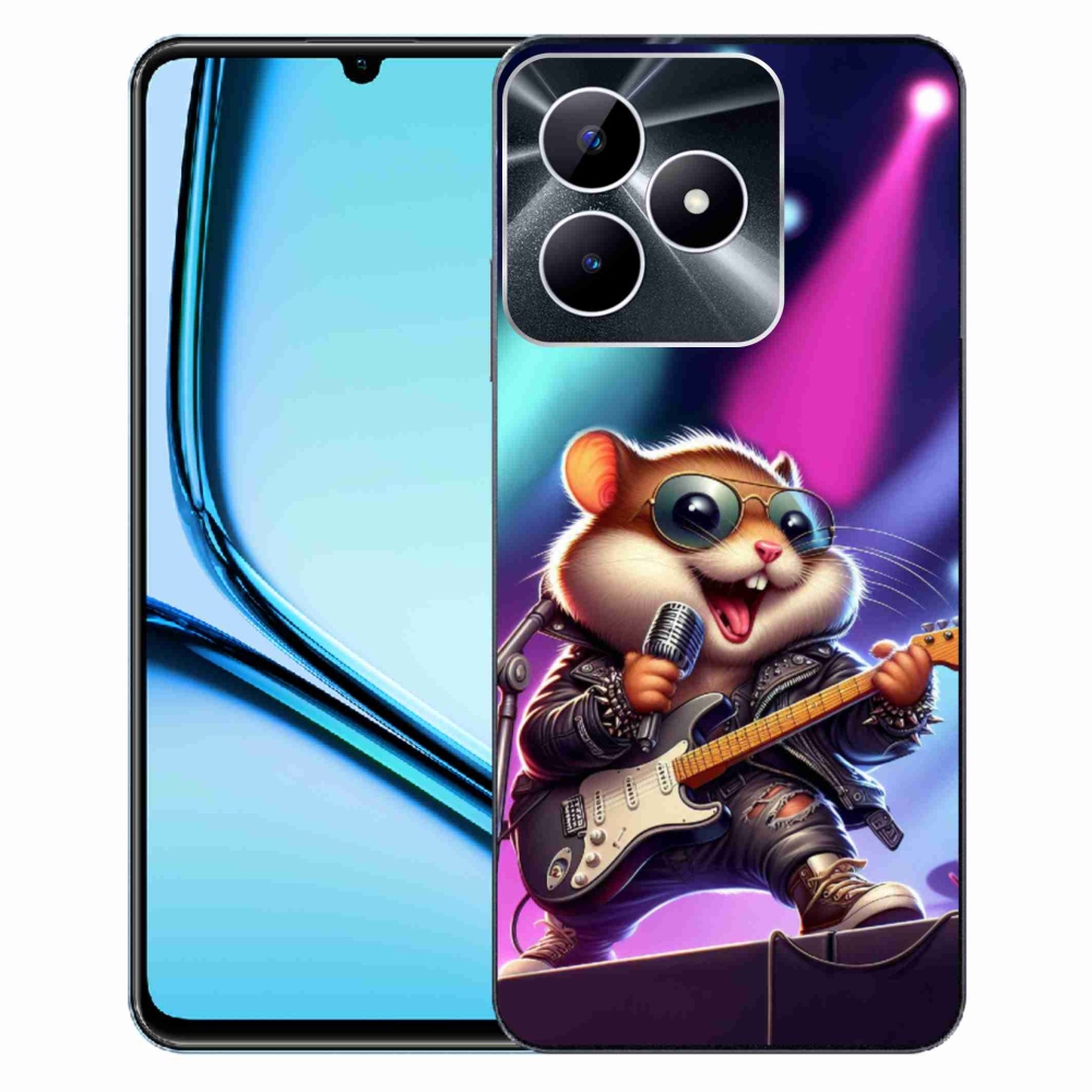 Zselés borítás mmCase a Realme Note 50 készülékhez - hörcsög rocker