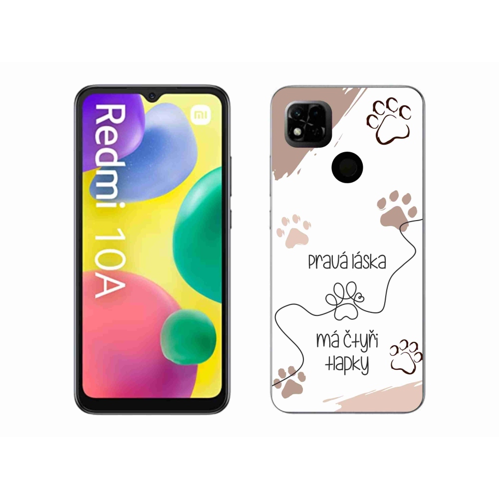 Gél borítás mmCase a Xiaomi Redmi 10A számára - kutya motívum 1 fehér háttér