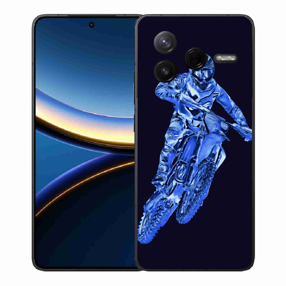 Gél borítás mmCase a Xiaomi Poco F7 Pro számára - motocross 1
