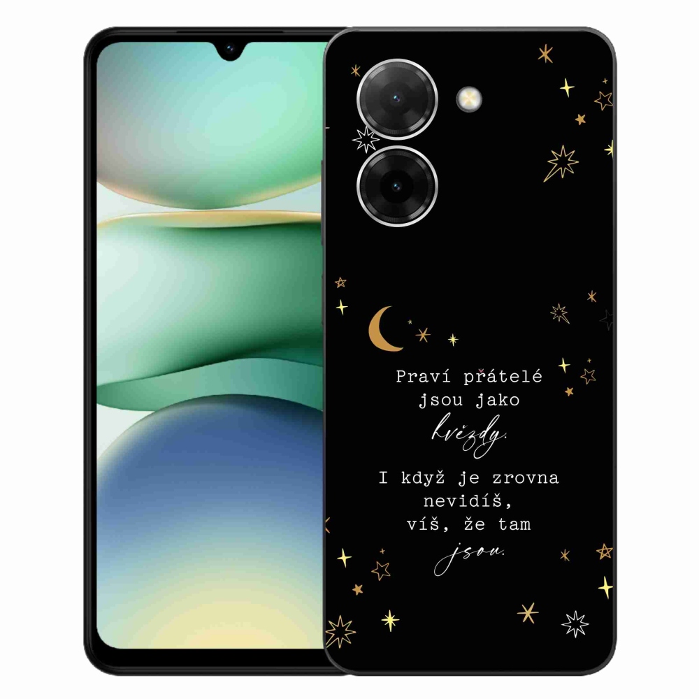 Gél borító mmCase a Xiaomi Redmi A5 (173.45x79.35x8.45mm) - idézem 6 fekete háttérrel