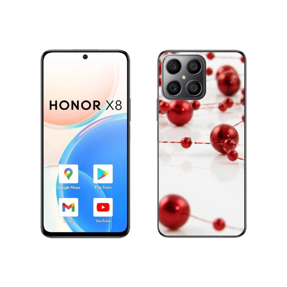 Gél borítás mmCase a Honor X8 4G-hez - Karácsonyi lánc