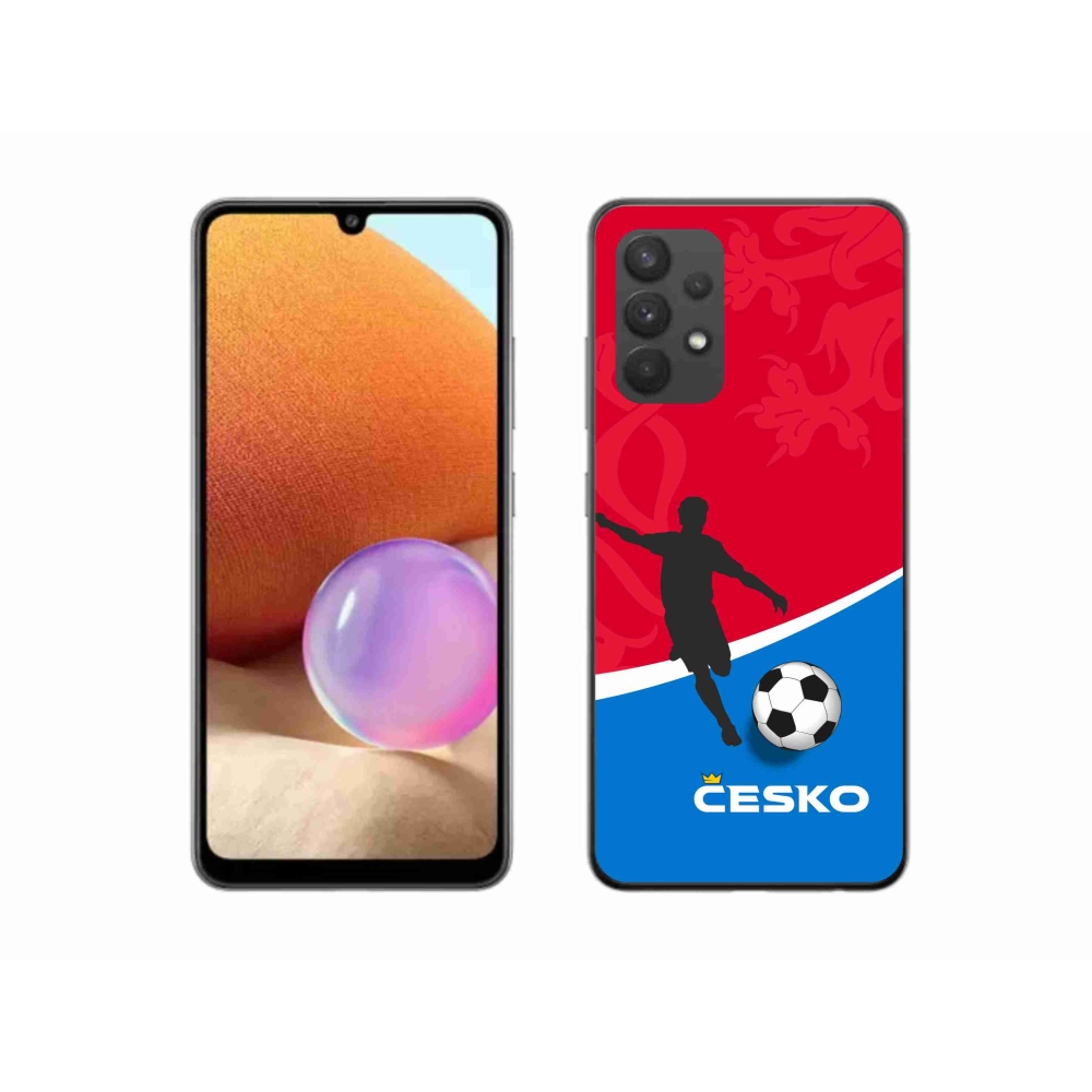 Gél borítás mmCase Samsung Galaxy A32 4G - futball Csehország