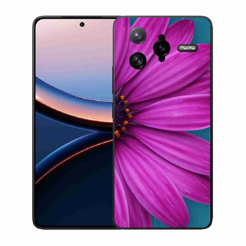 Gél borítás mmCase a Xiaomi Poco F7 Ultra készülékhez - lila margaréta