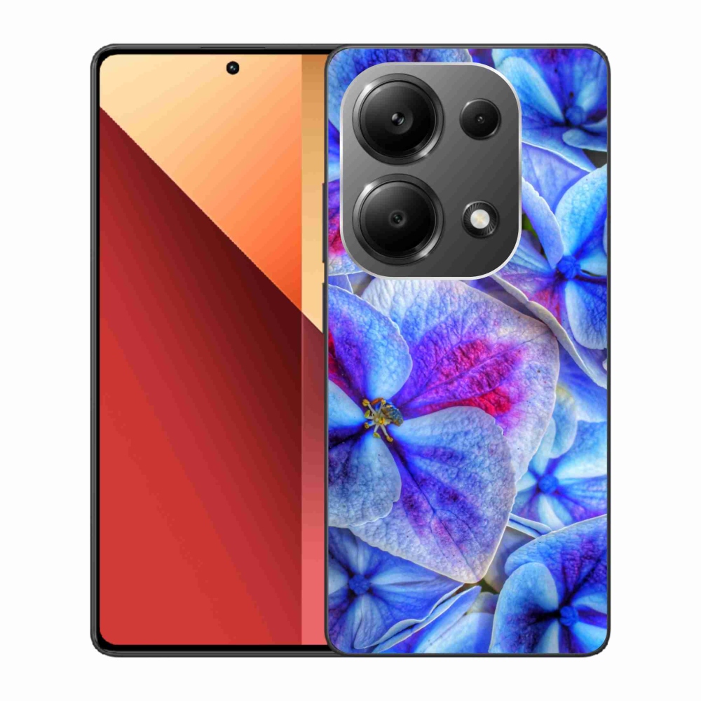 Gél borítás mmCase a Xiaomi Redmi Note 13 Pro 4G/Poco M6 Pro - kék virágok 1