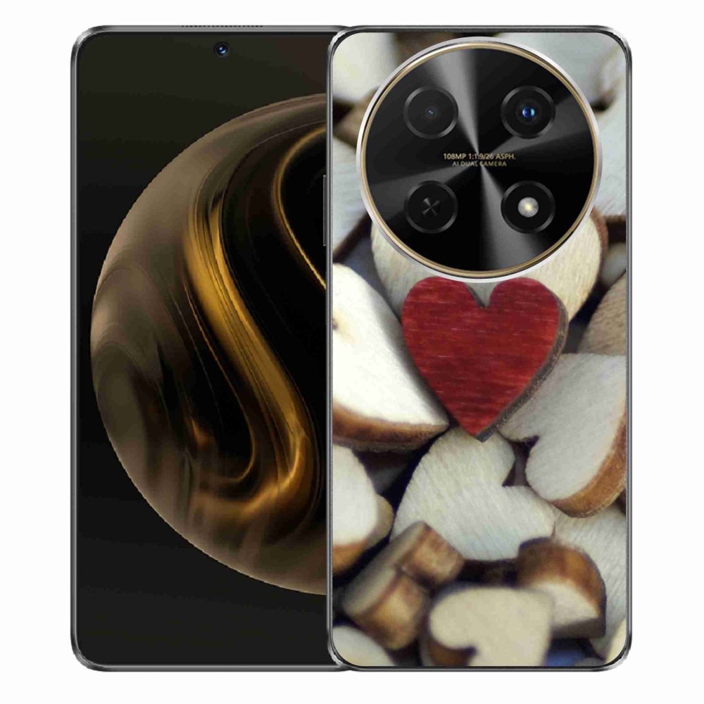 Gél borítás mmCase a Huawei Nova 12i készülékhez - gravírozott piros szív
