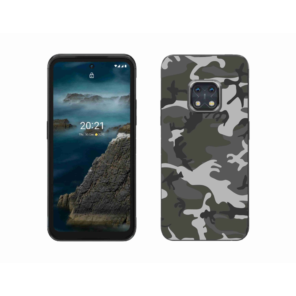 Zselés borítás mmCase a Nokia XR20 készülékhez - álcázó minta