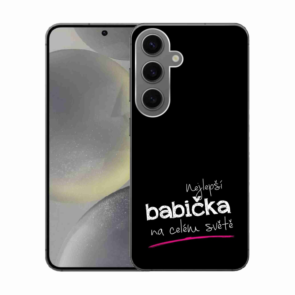 Gél borító mmCase Samsung Galaxy S24 - a legjobb nagymama 4 fekete háttérrel