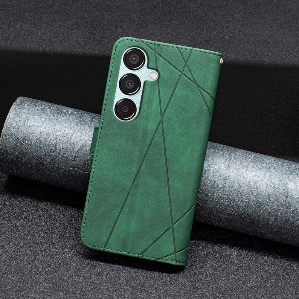 BINFEN könyvtáska Samsung Galaxy M15 5G - zöld