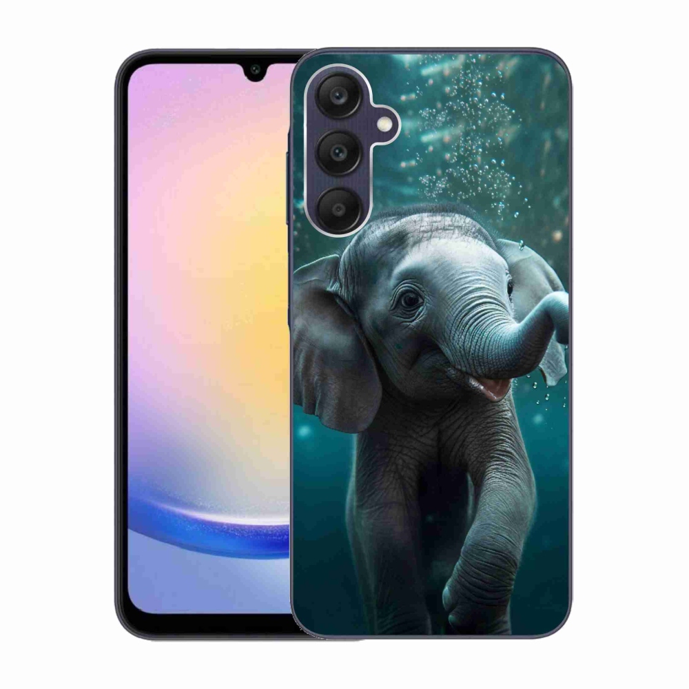 Zselés borítás mmCase Samsung Galaxy A25 5G - elefánt a víz alatt