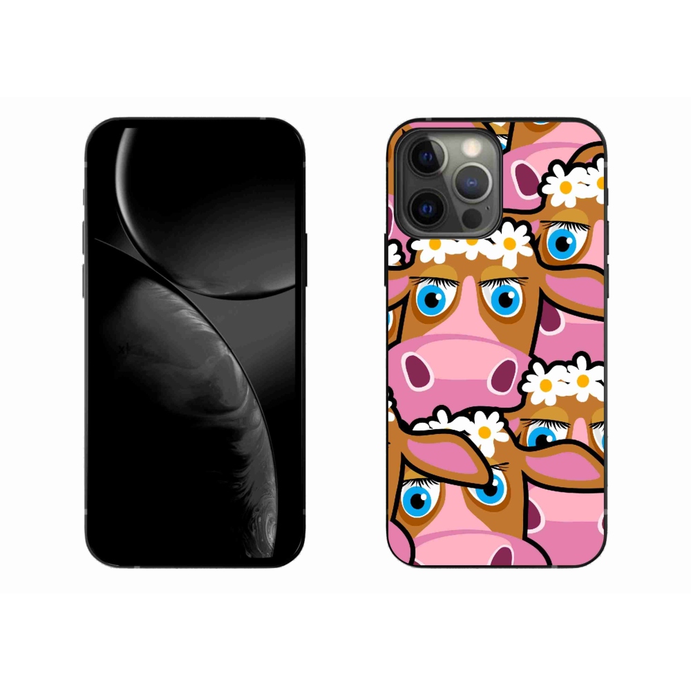 Zselés borítás mmCase iPhone 13 Pro Max készülékhez - rajzfilmtehenek