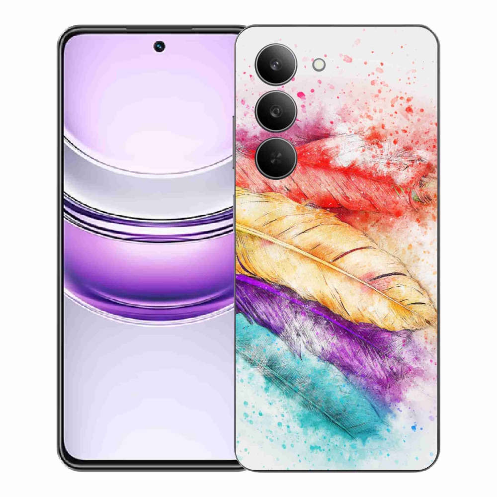 Zselés borítás mmCase a Realme 14x 5G készülékhez - színes toll