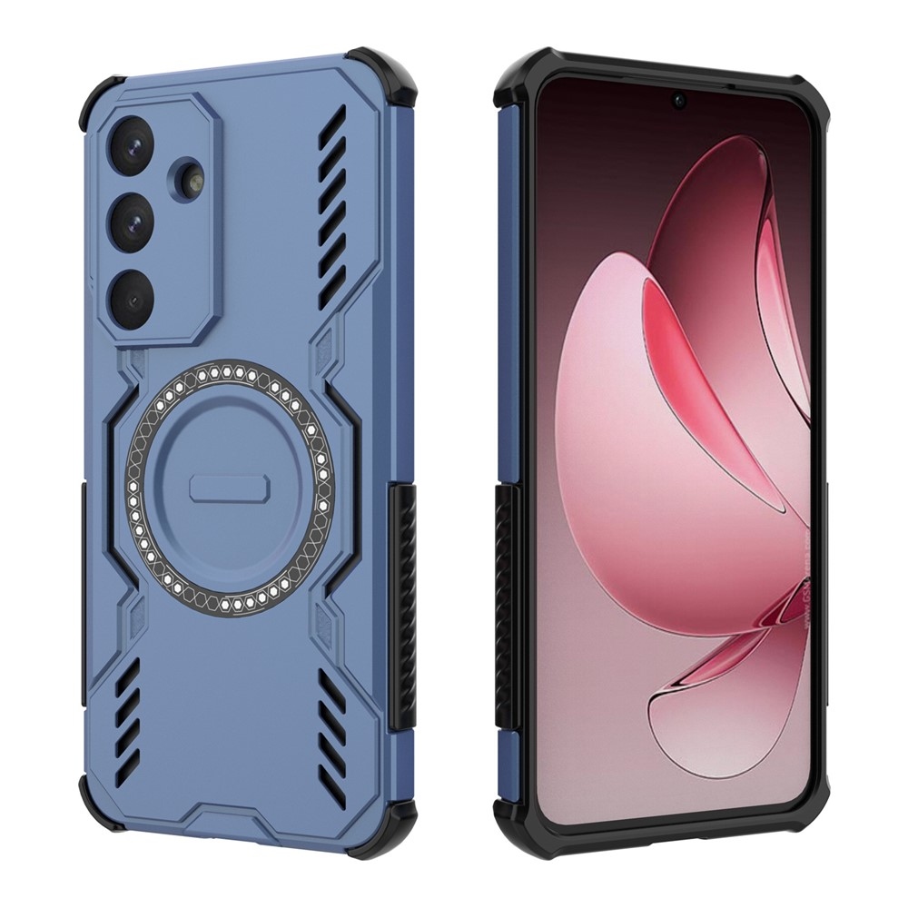 Üreges, tartós védőburkolat MagSafe-rel Samsung Galaxy S25 FE készülékre - kék